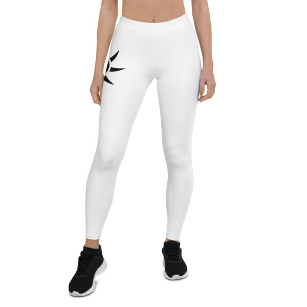 Pure White Sunstar Leggings - Image 2