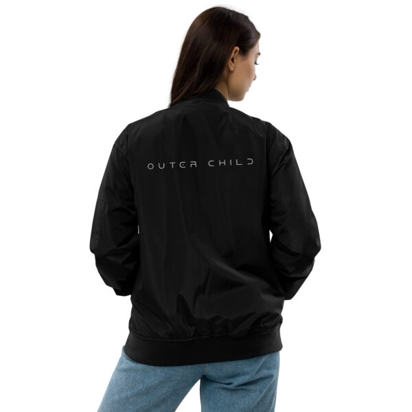 Black Bomber Jacket Bold Edition (Back)